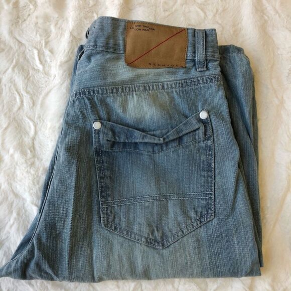 Sean John Light Wash Denim Short - Men’s 32 - Picture 6 of 6